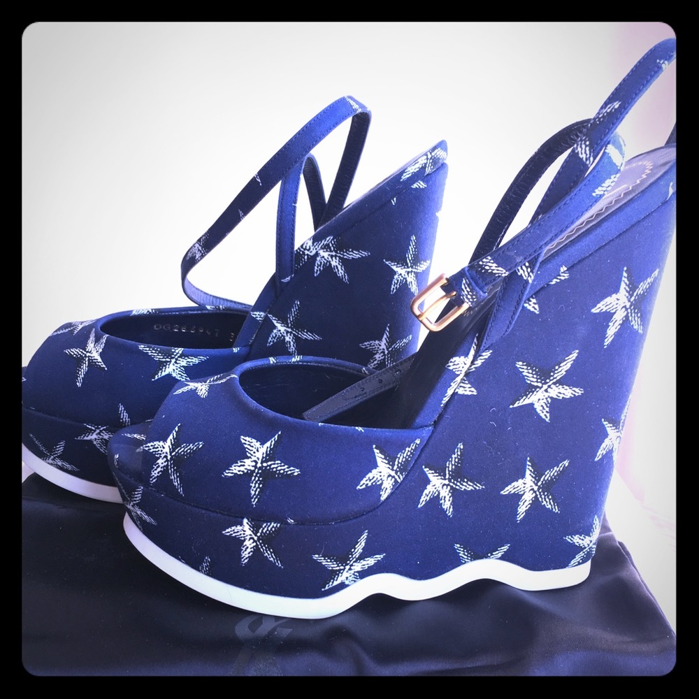 Saint Laurent starfish wedge sandals Size EU 37